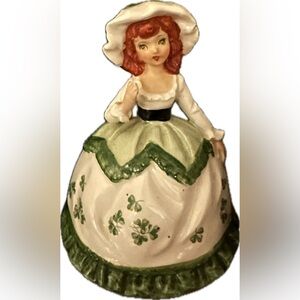 Chadwick Miller Irish Girl Figure Music Box Shamrock Dress Plays Irish Eye Japan